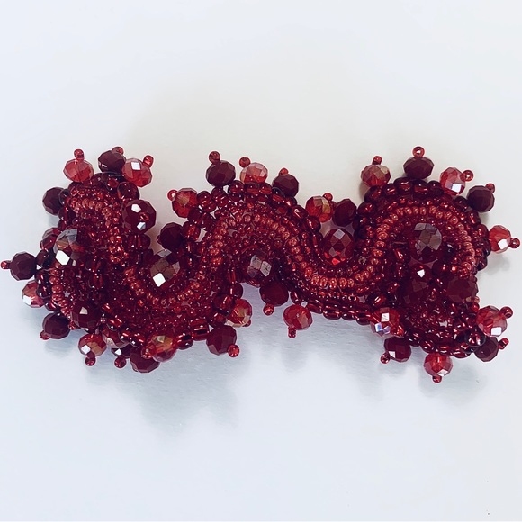 BOHO HANDMADE RED BEADED BRACELET - Picture 12 of 13